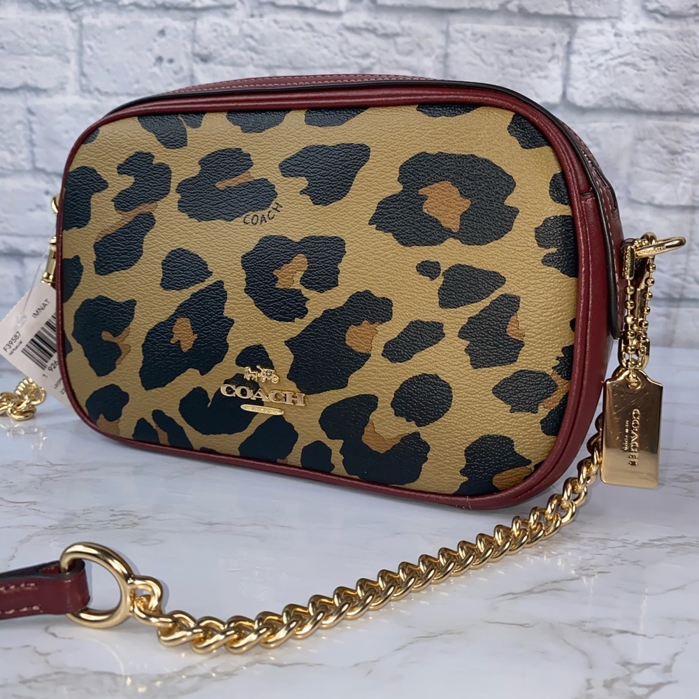 SALE Coach Leopard Print Isla Crossbody
